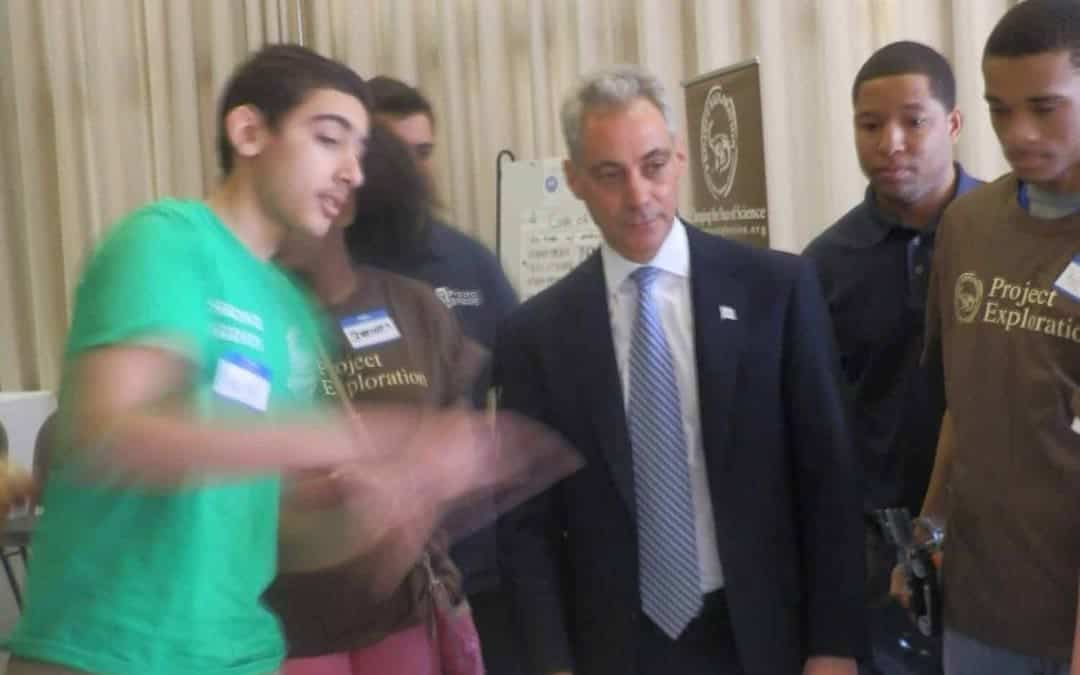 Students Lean In to Engineering with Mayor Emanuel and Facebook COO
