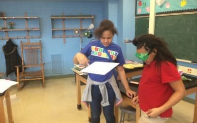 Woodson Girls Build Paper Helicopters!