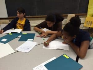 Collaborating and reflecting on results related to our scientific method activity!