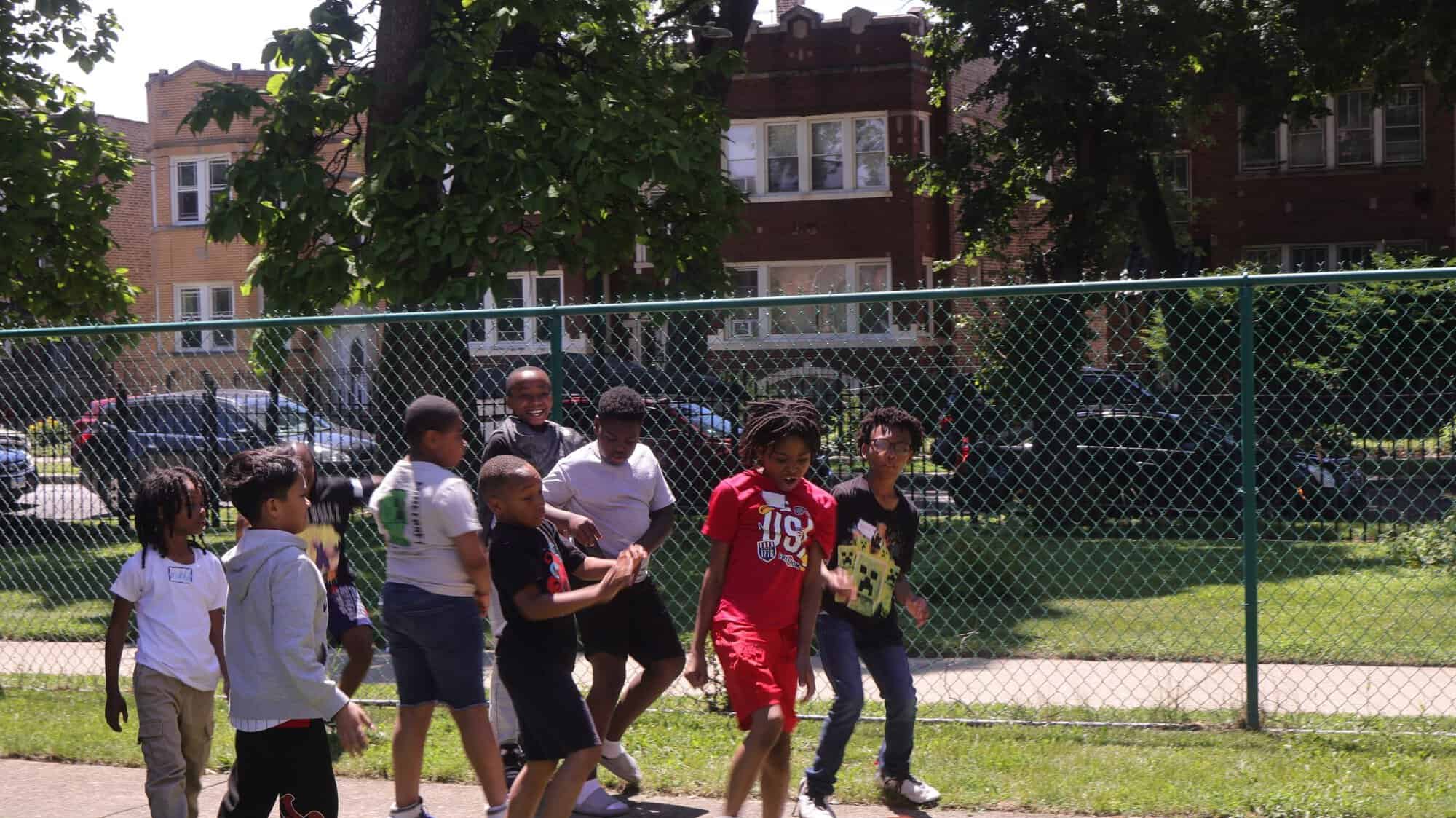 teens on the playground