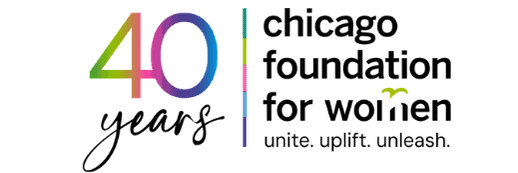 Chicago Foundation for Women 40 years logo