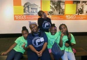 group at museum